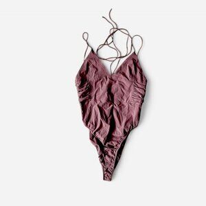 ZARA Mocha Halter Bodysuit – NWT – Tagged M (Best Fits S)